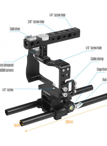 9-Piece Camera Cage Kit Black