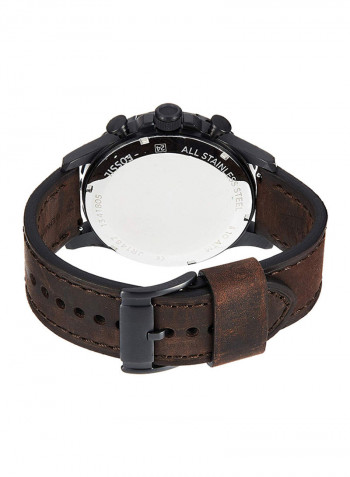 Men's Leather Analog Wrist Watch JR1487