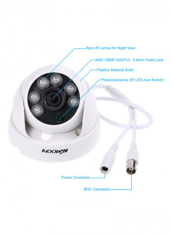 Wireless CCTV Camera White 2.2kg