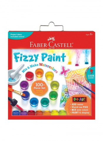 100-Piece Fizzy Paint Mix And Make Watercolour Set 14323 Multicolour