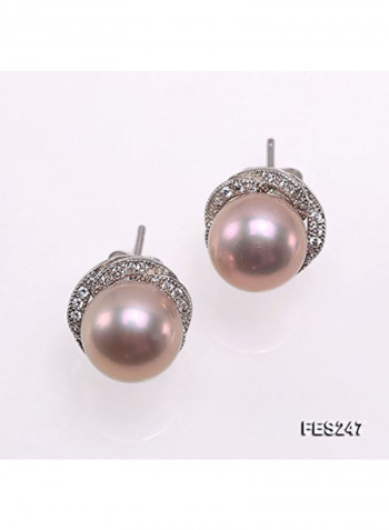 Pearl Ball Metal Studs
