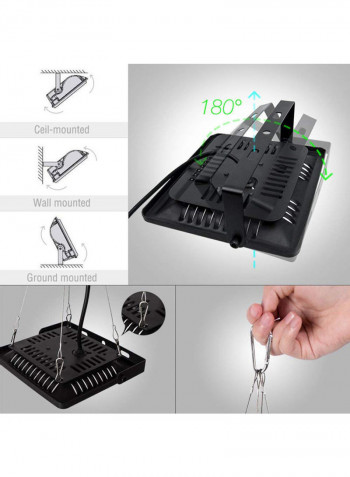 Waterproof LED Outdoor Grow Light black 41.30x5.00x27.00cm