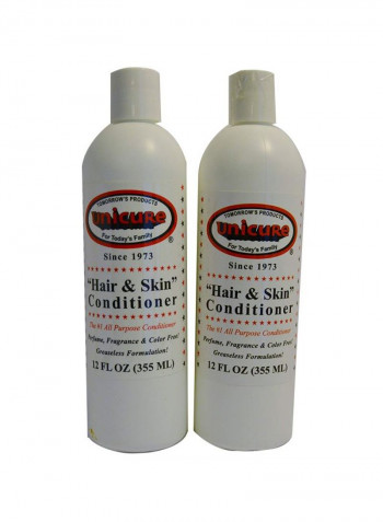 2-Piece Hair And Skin Conditioner Set 12ounce