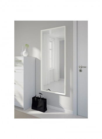 Rectangular Shaped Mirror White 150x65centimeter