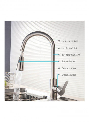 Stainless Steel Kitchen Faucet Silver