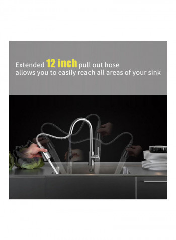 Stainless Steel Kitchen Faucet Silver