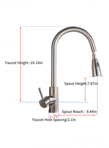 Stainless Steel Kitchen Faucet Silver