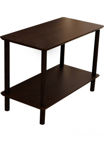 2-Tier End Table Black