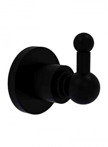 Astor Place Collection Robe Hook Matte Black 3x3x2.75inch