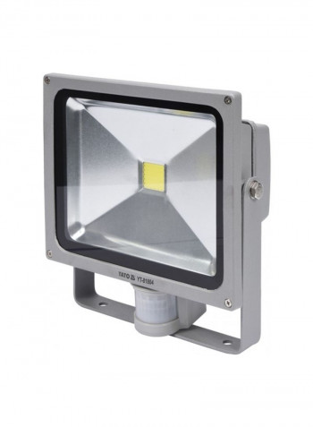 LED Floodlight With PIR Sensor Grey