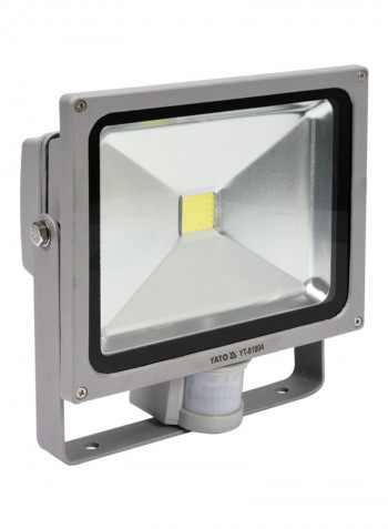 LED Floodlight With PIR Sensor Grey