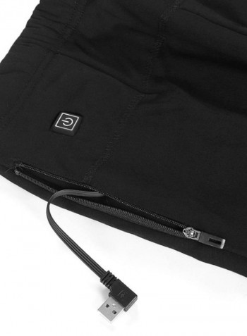 Comfortable USB Heated Pants Black