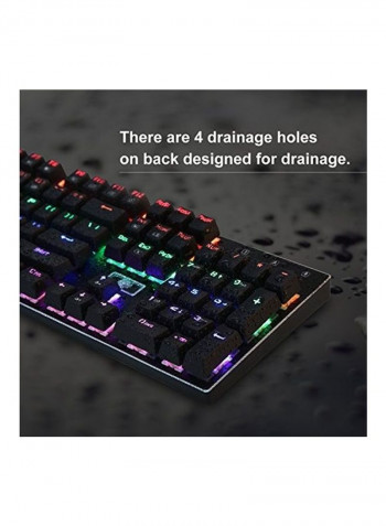 Rainbow Backlit Mechanical Gaming Keyboard