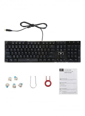 Rainbow Backlit Mechanical Gaming Keyboard