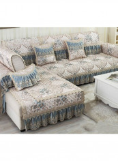 Lace Patchwork Sofa Slipcover Multicolour