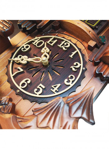 Handcrafted Cuckoo Clock Brown 44x33.5x18centimeter