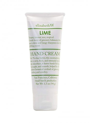 Lime Hand Cream 3.3ounce