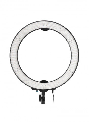 LED Ring Light White/Black