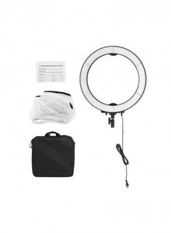 LED Ring Light White/Black
