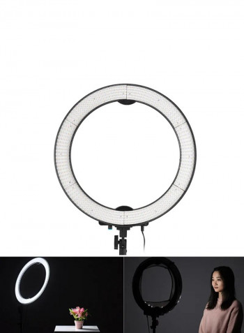 LED Ring Light White/Black