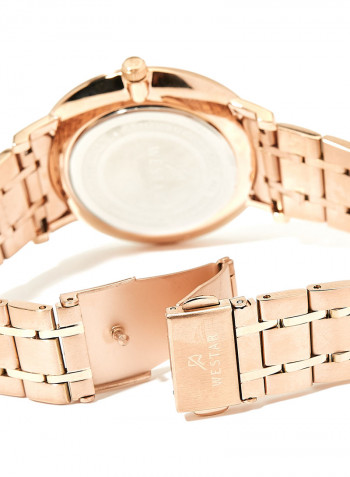 Men's Stainless Steel Quartz Analog Wrist Watch With Date Display 50220PPN607