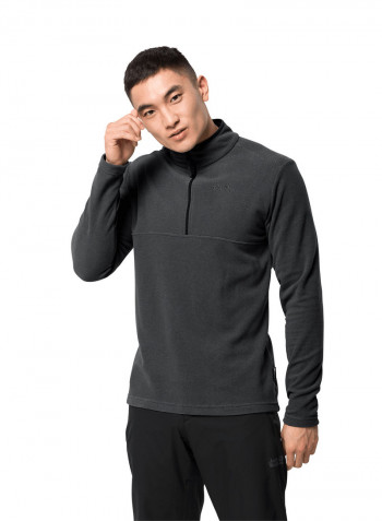 Half Zipper Arco Pullover أسود