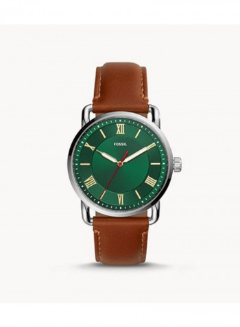 Men's Copeland Three-Hand Luggage Leather Strap Wrist Watch FS5737