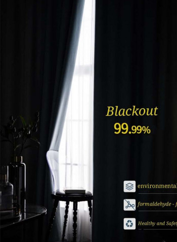 Full Blackout Curtains For Bedroom Brown 200x270cm