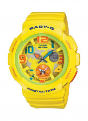 Women's Rubber Analog/Digital Watch BGA-190-9BDR