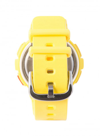 Women's Rubber Analog/Digital Watch BGA-190-9BDR