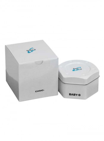 Women's Rubber Analog/Digital Watch BGA-190-9BDR