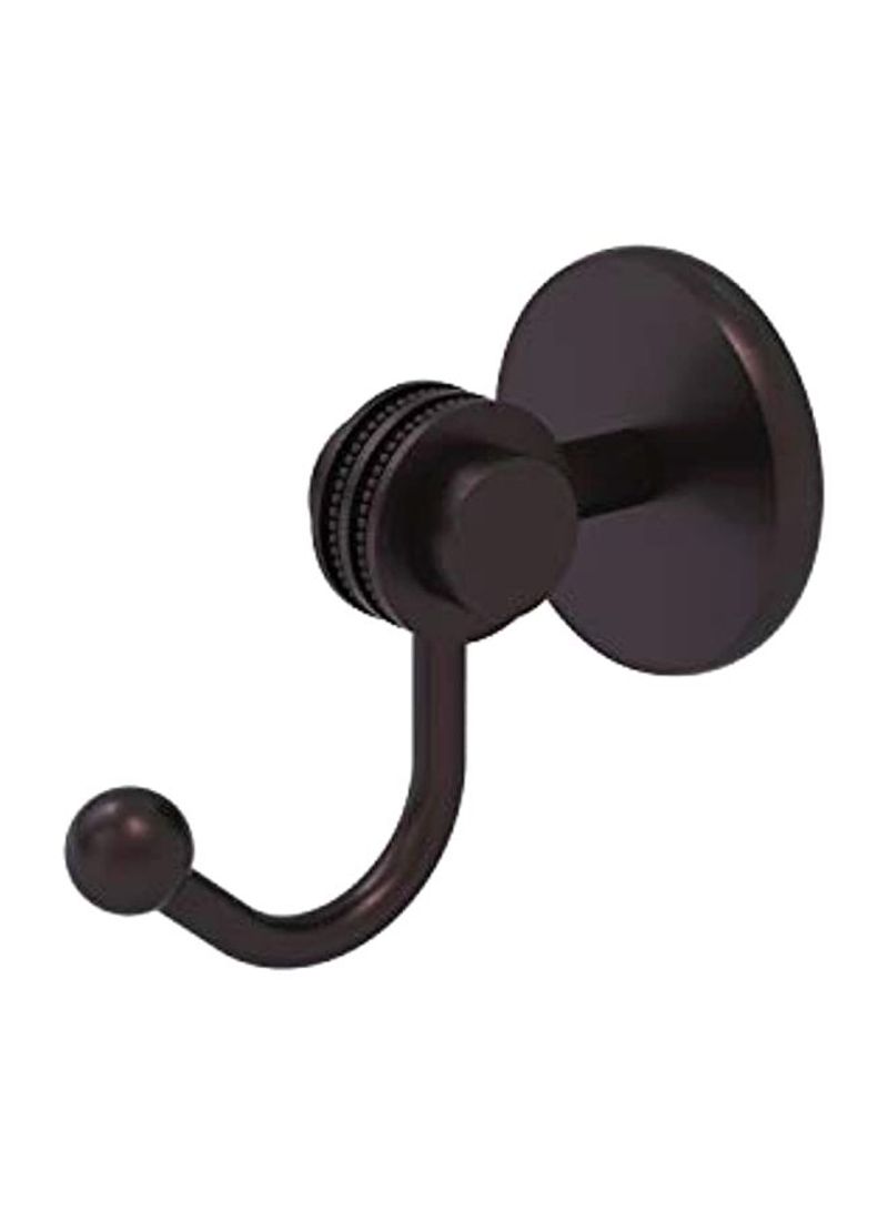 Orbit Two Collection Dotted Accents Robe Hook Brown