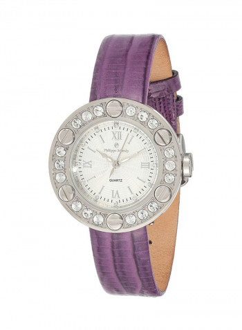 Women's Leather Analog Watch LS1156WWV