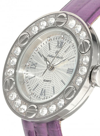 Women's Leather Analog Watch LS1156WWV