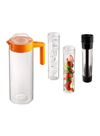 Hydra Flavor Infusing Pitcher Clear/Orange 60ounce
