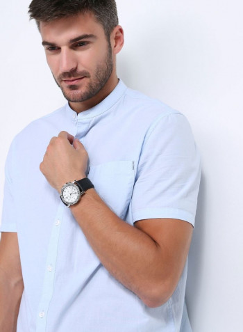 Men's Stainless Steel Analog Watch 12402M