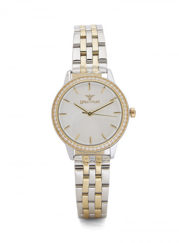 Women's Stone Studded Analog Watch 25163L-3