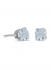 925 Sterling Silver Aquamarine Stud Earrings reviews 925 Sterling Silver Aquamarine Stud Earrings
