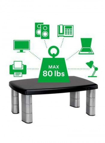 Adjustable Monitor Stand Black/Silver