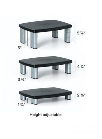 Adjustable Monitor Stand Black/Silver