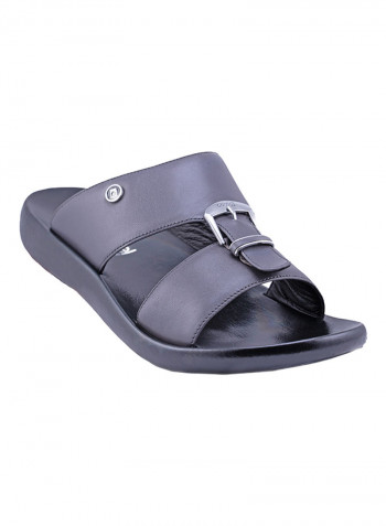 Buckle Detail Arabic Sandals Grey