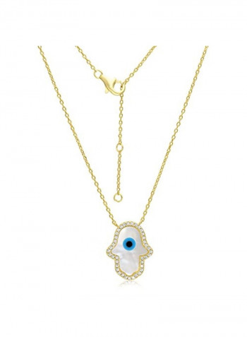925 Sterling Silver With Cubic Zirconia Pendant Necklace