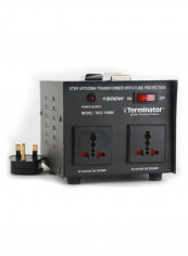 AC To AC Dual Voltage Converter Black 1500watts