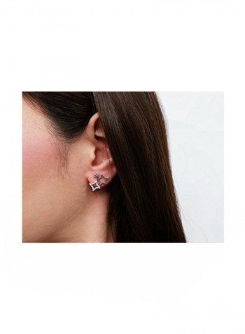 Sterling Silver Metal Stud Earrings