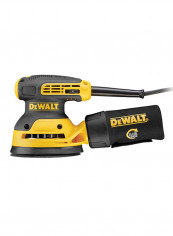 Random Orbit Palm Grip Sander Black/Yellow 125millimeter