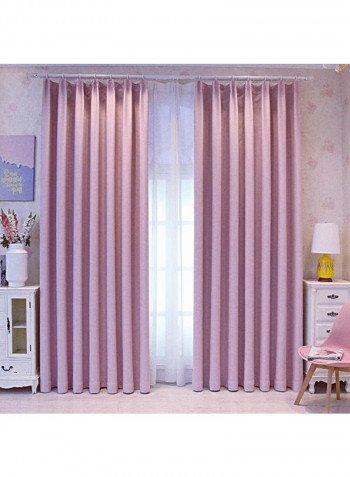 Full Blackout Curtains For Bedroom Pink 200x270cm
