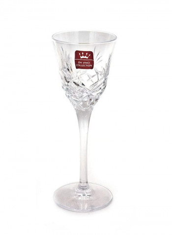 6-Piece Liqueur Goblet Set Clear 14X20X18centimeter