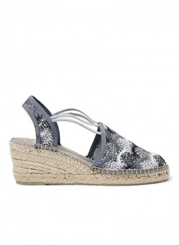 Tania Dubai Wedge Sandals Silver