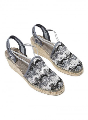 Tania Dubai Wedge Sandals Silver