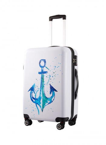 Anemoss Anchor Rolling Luggage 24-Inch White/Blue/Black